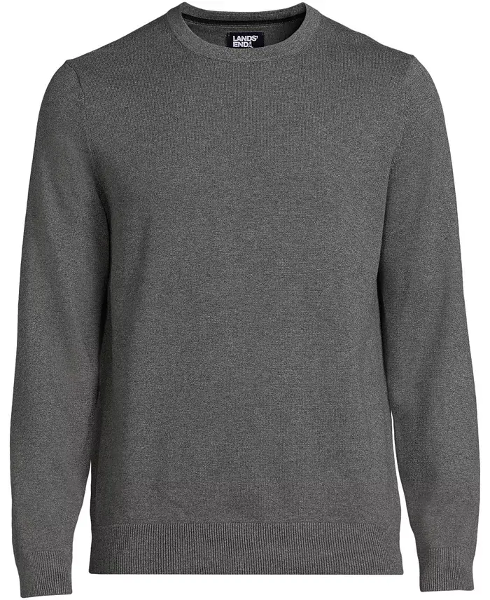 Alfani Lands' End Men's Fine Gauge Cotton Crew Neck Sweater Men's Fashion & Accessories