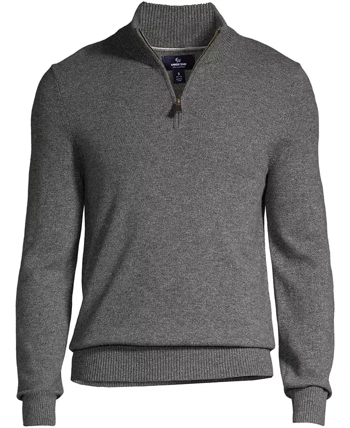 Alfani Lands' End Men's Fine Gauge Quarter Zip Men's Fashion & Accessories