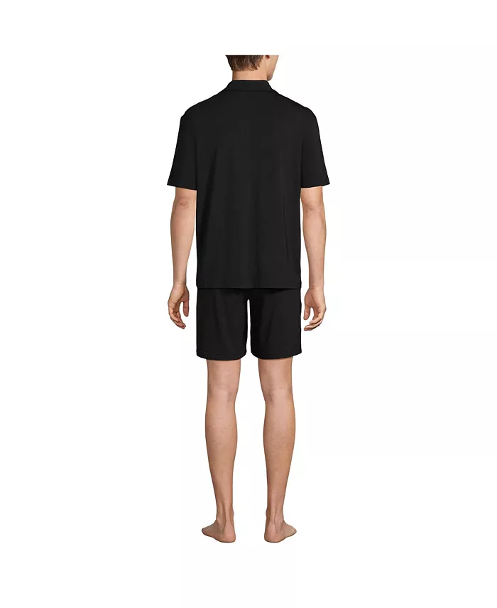 Alfani Lands' End Men's Short Sleeve Cooling Knit Pajama Short Set Men's Fashion & Accessories