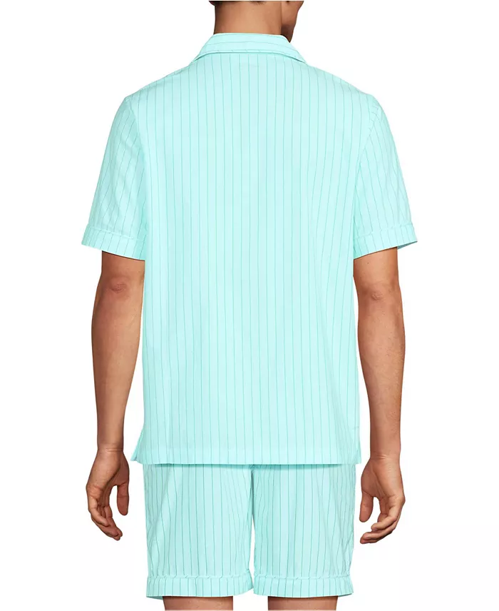 Alfani Lands' End Men's Short Sleeve Essential Pajama Shirt Men's Fashion & Accessories