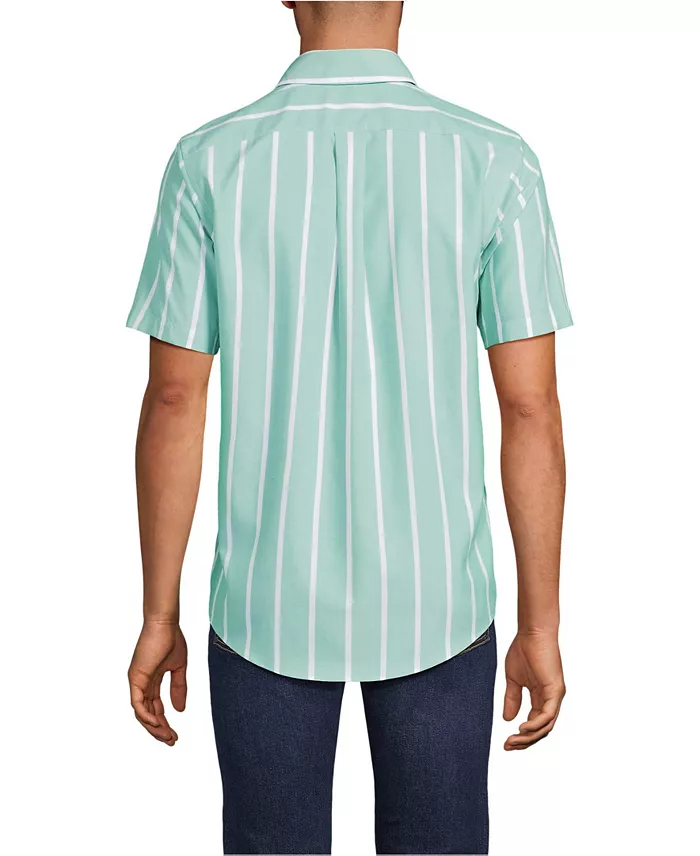 Alfani Lands' End Men's Short Sleeve No Iron Twill Shirt Men's Fashion & Accessories