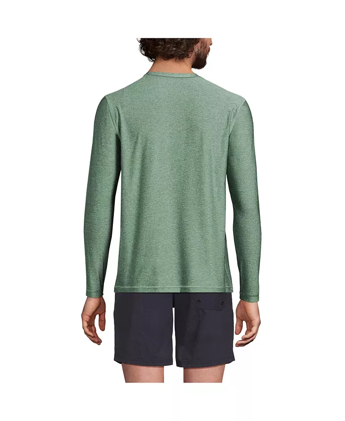 Alfani Lands' End Men's SunShade UPF 50 Long Sleeve Swim Tee Cooling Rash Guard Men's Fashion & Accessories
