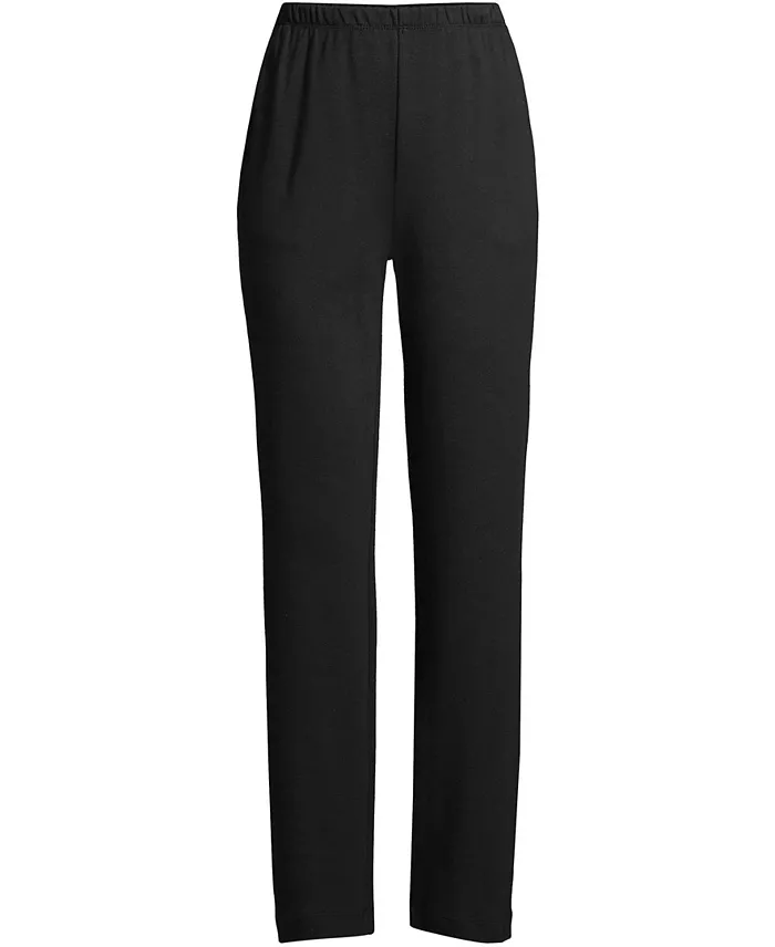 Alfani Lands' End Petite Sport Knit High Rise Elastic Waist Pants Women's Fashion Shoes & Accessories