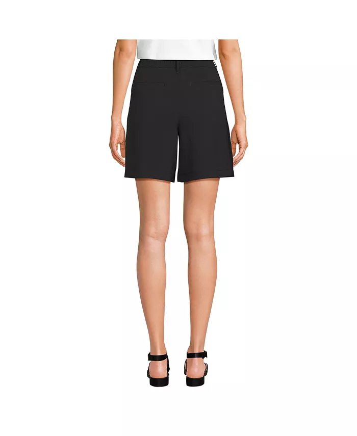 Alfani Lands' End Women's Creaseless High Rise 7" Shorts Women's Fashion Shoes & Accessories