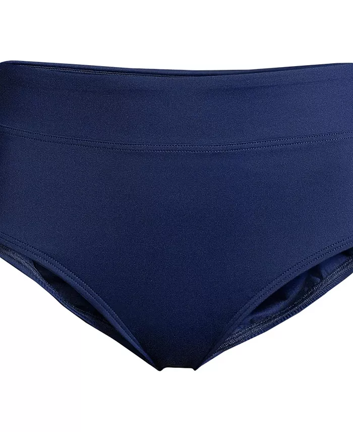 Alfani Lands' End Women's High Waisted Bikini Swim Bottoms Women's Fashion Shoes & Accessories