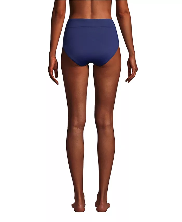 Alfani Lands' End Women's High Waisted Bikini Swim Bottoms Women's Fashion Shoes & Accessories