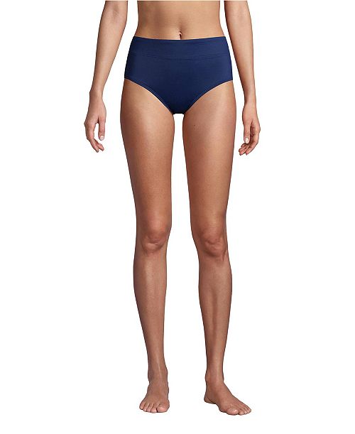 alfani Lands' End Women's High Waisted Bikini Swim Bottoms Women's Fashion Shoes & Accessories