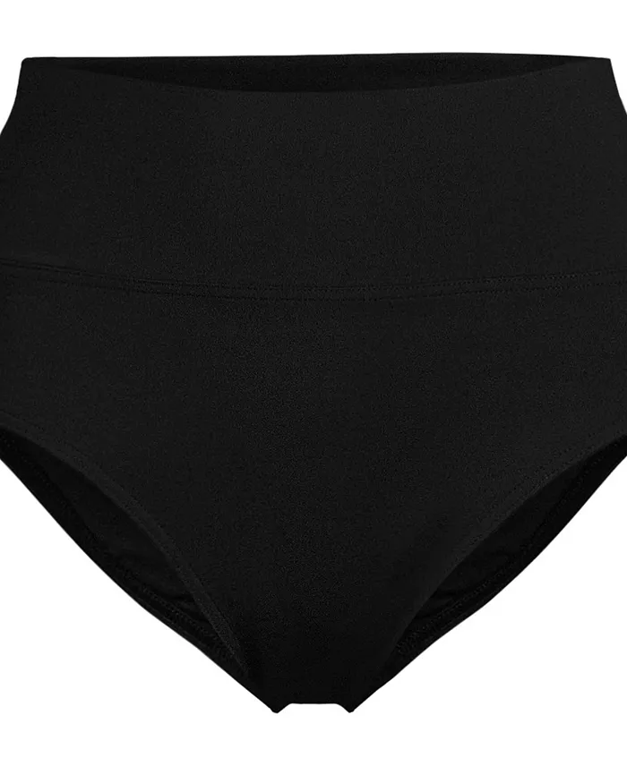 Alfani Lands' End Women's Pinchless High Waisted Bikini Bottoms Women's Fashion Shoes & Accessories