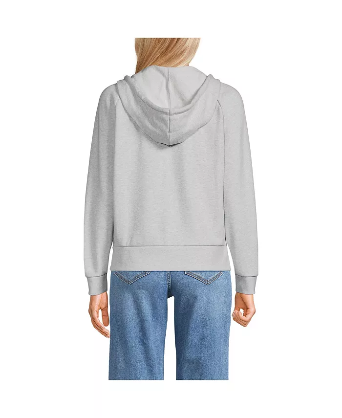 Alfani Lands' End Women's Serious Sweats Relaxed Long Sleeve Full Zip Hoodie Sweatshirt Women's Fashion Shoes & Accessories