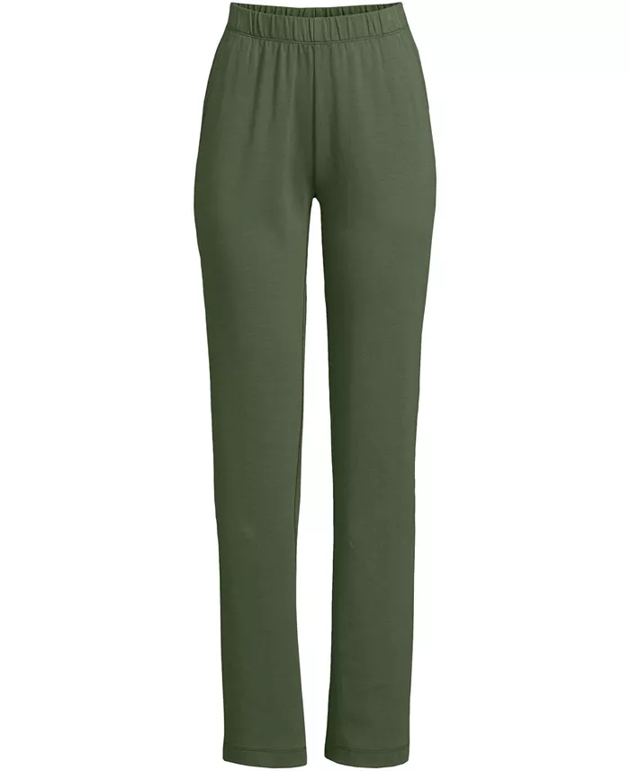Alfani Lands' End Women's Sport Knit High Rise Pants Women's Fashion Shoes & Accessories