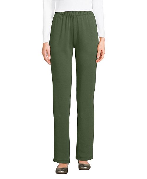 alfani Lands' End Women's Sport Knit High Rise Pants Women's Fashion Shoes & Accessories