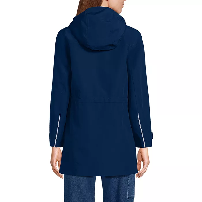 Alfani Lands' End Women's Squall Hooded Waterproof Raincoat Women's Fashion Shoes & Accessories