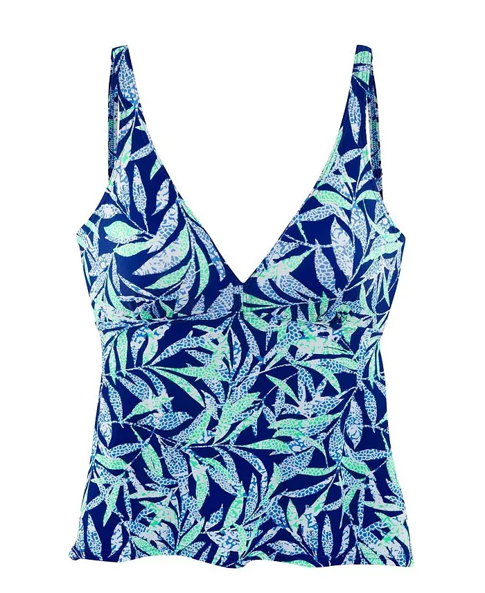 Alfani LASCANA Women's Tropical Print Underwire Tankini Swimsuit Top Women's Fashion Shoes & Accessories