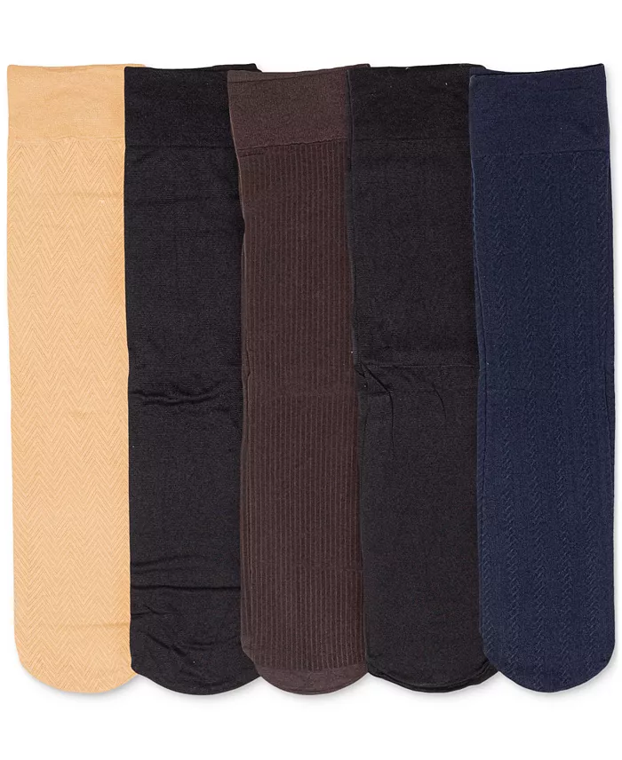 Alfani Lauren Ralph Lauren 5-Pk. 400N Dress Trouser Socks Women's Fashion Shoes & Accessories