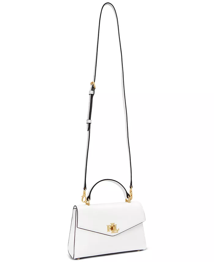 Alfani Lauren Ralph Lauren Leather Small Farrah Satchel Handbags Purses & Accessories
