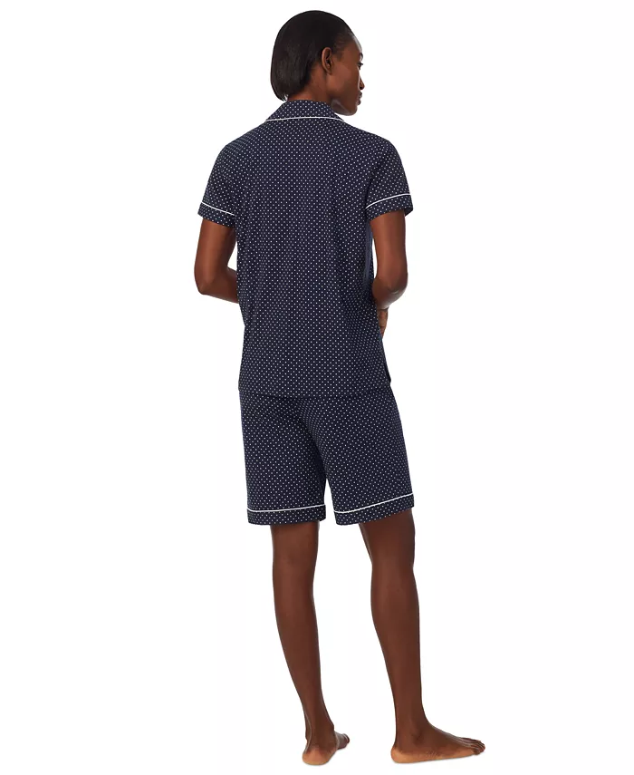 Alfani Lauren Ralph Lauren Women's 2-Pc. Notched-Collar Bermuda Pajamas Set Women's Fashion Shoes & Accessories