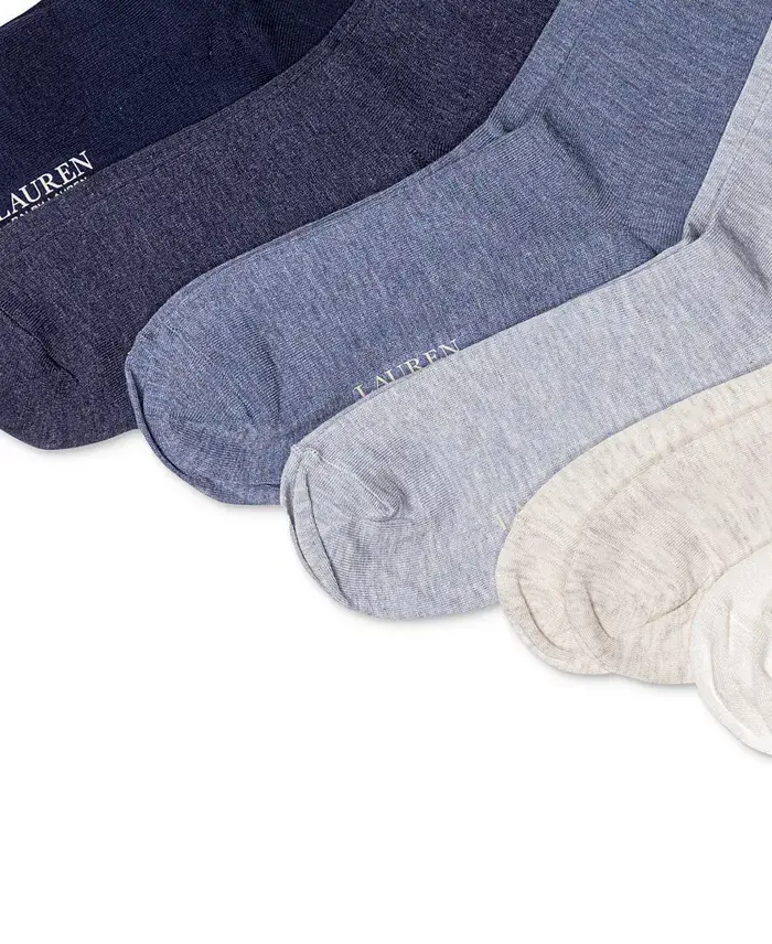 Alfani Lauren Ralph Lauren Women's 6 Pack Roll-Top Trouser Socks Women's Fashion Shoes & Accessories