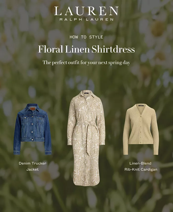 Alfani Lauren Ralph Lauren Women's Denim Trucker Jacket Regular & Petite Women's Fashion Shoes & Accessories