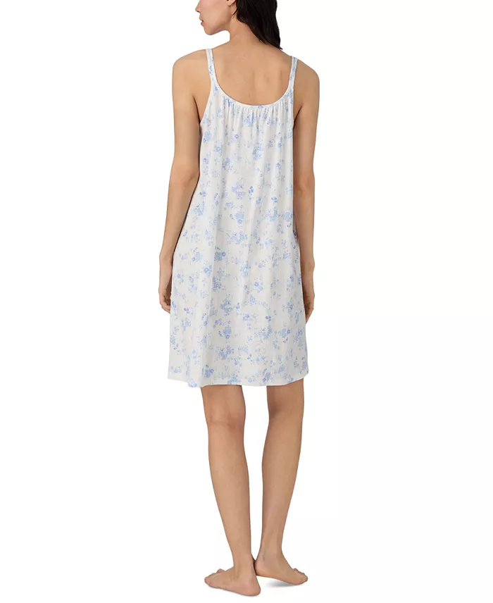 Alfani Lauren Ralph Lauren Women's Double-Strap V-Neck Short Nightgown Women's Fashion Shoes & Accessories