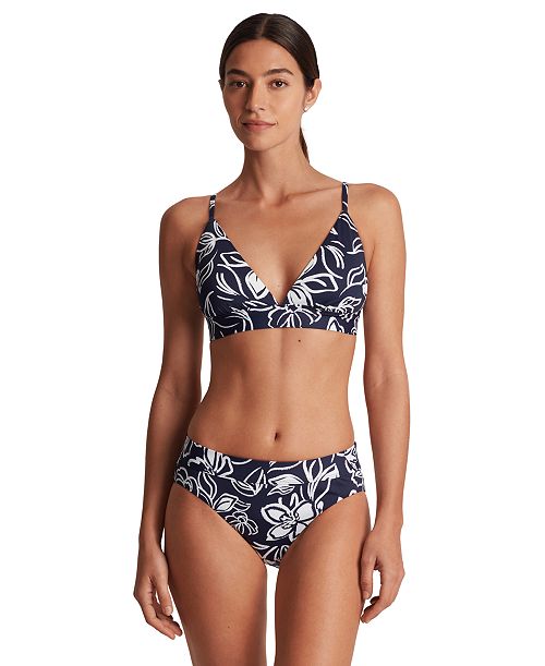 alfani Lauren Ralph Lauren Women's Floral-Print V-Neck Bikini Top & Hipster Bottoms Women's Fashion Shoes & Accessories