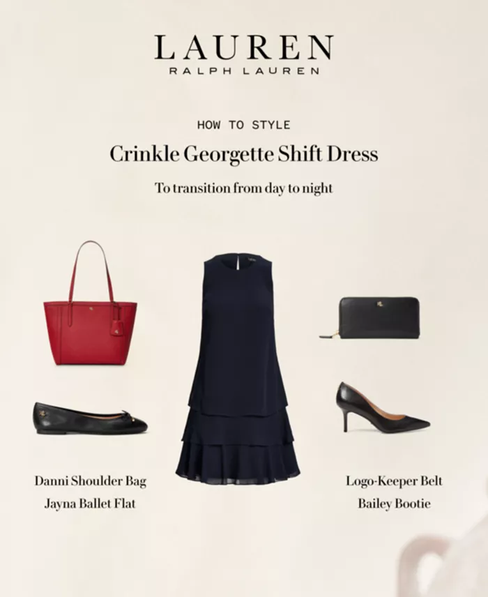 Alfani Lauren Ralph Lauren Women's Full-Grain Leather Large Zip Continental Wallet Handbags Purses & Accessories