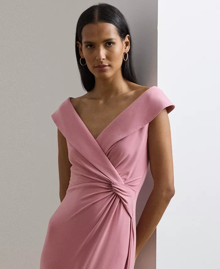 Alfani Lauren Ralph Lauren Women's Jersey Off-the-Shoulder Gown Women's Fashion Shoes & Accessories