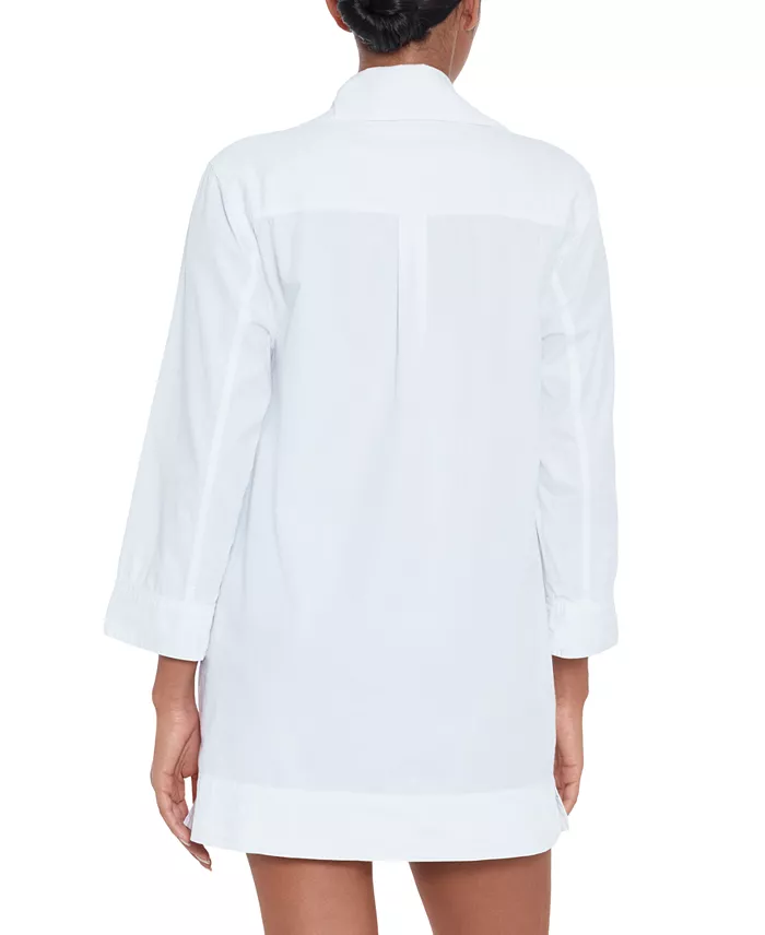 Alfani Lauren Ralph Lauren Women's Lace-Up Tunic Cover-Up Women's Fashion Shoes & Accessories