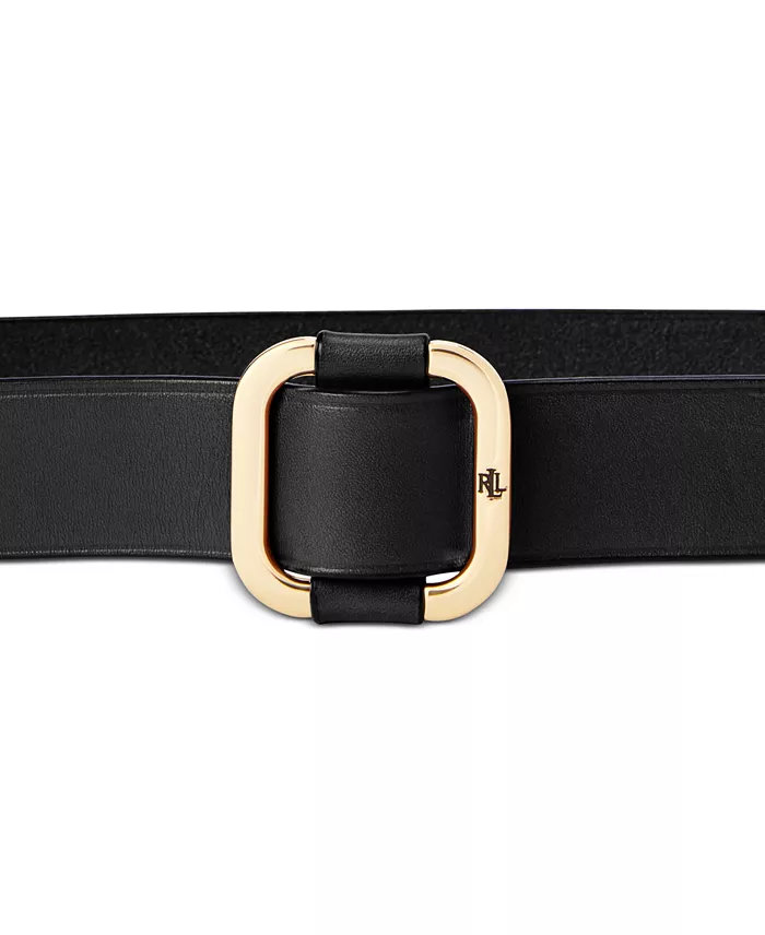 Alfani Lauren Ralph Lauren Women's Leather Slide-Buckle Belt Women's Fashion Shoes & Accessories