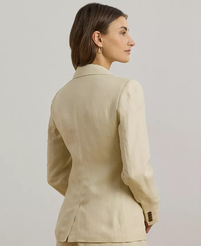 Alfani Lauren Ralph Lauren Women's Linen-Blend Twill Blazer Women's Fashion Shoes & Accessories