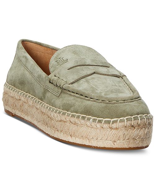 alfani Lauren Ralph Lauren Women's Luize Espadrille Loafer Flats Women's Fashion Shoes & Accessories