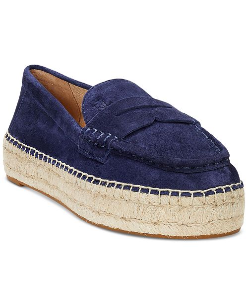 alfani Lauren Ralph Lauren Women's Luize Espadrille Loafer Flats Women's Fashion Shoes & Accessories