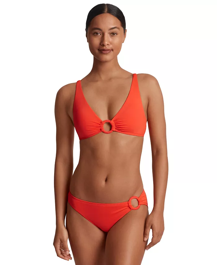 Alfani Lauren Ralph Lauren Women's Macrame O-Ring Bikini Top & Bottoms Women's Fashion Shoes & Accessories