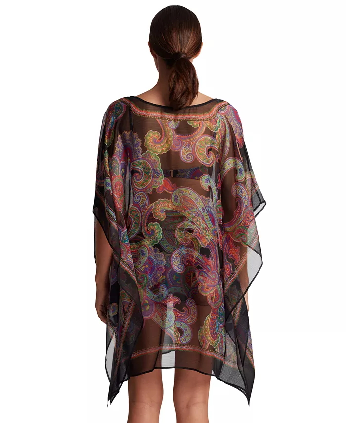 Alfani Lauren Ralph Lauren Women's Parder Poncho Swim Cover-Up Women's Fashion Shoes & Accessories