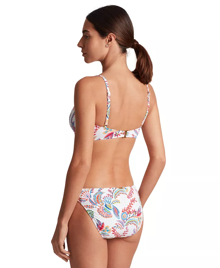 Alfani Lauren Ralph Lauren Women's Printed Twist-Front Underwire Bikini Top & Twist-Side Hipster Bikini Bottoms Women's Fashion Shoes & Accessories