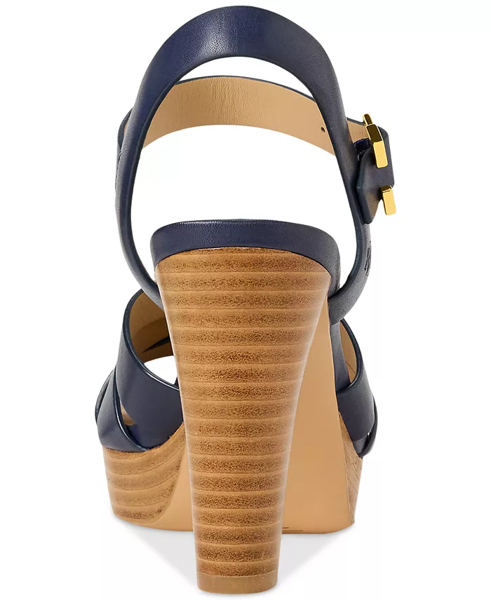 Alfani Lauren Ralph Lauren Women's Soffia Ankle-Strap Slingback Dress Sandals Women's Fashion Shoes & Accessories