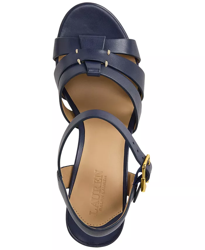 Alfani Lauren Ralph Lauren Women's Soffia Ankle-Strap Slingback Dress Sandals Women's Fashion Shoes & Accessories