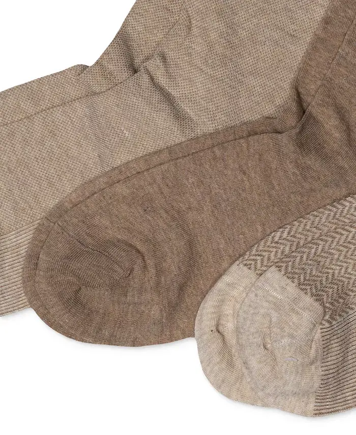 Alfani Lauren Ralph Lauren Women's Tweed Cotton Trouser 3 Pack Socks Women's Fashion Shoes & Accessories