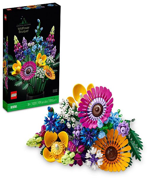alfani LEGO® Icons 10313 Wildflower Bouquet Adult Toy Floral Building Set All Toys