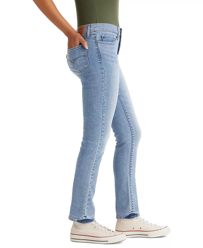 Alfani Levi's 314 Shaping Slimming Straight Leg Mid Rise Jeans Women's Fashion Shoes & Accessories
