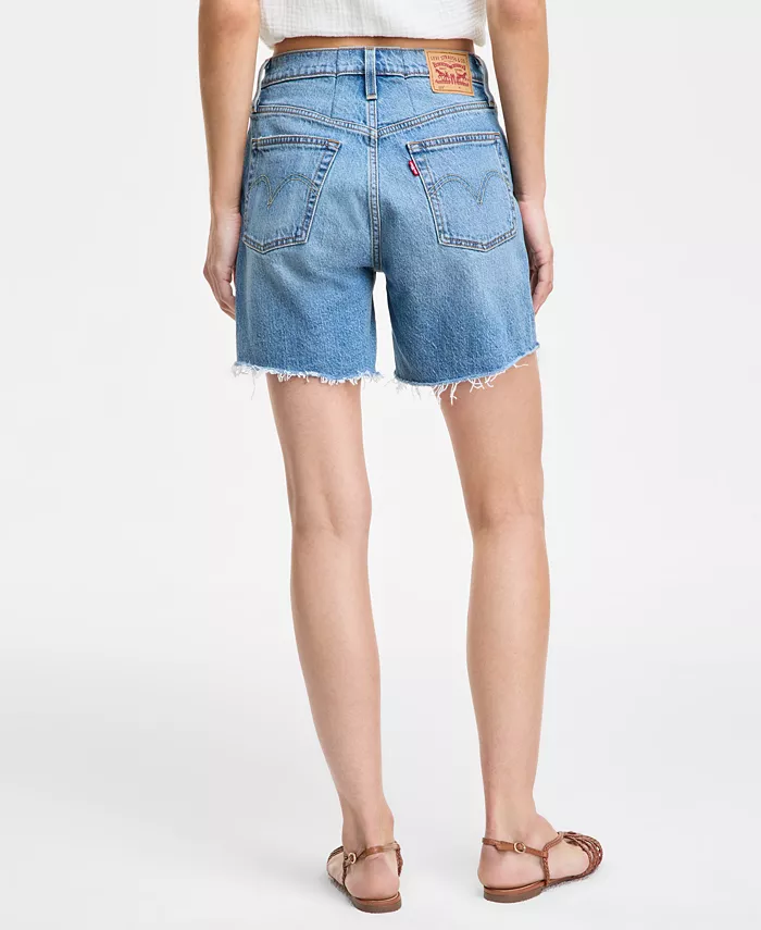 Alfani Levi's 501® Mid-Thigh High Rise Straight Fit Denim Shorts Women's Fashion Shoes & Accessories