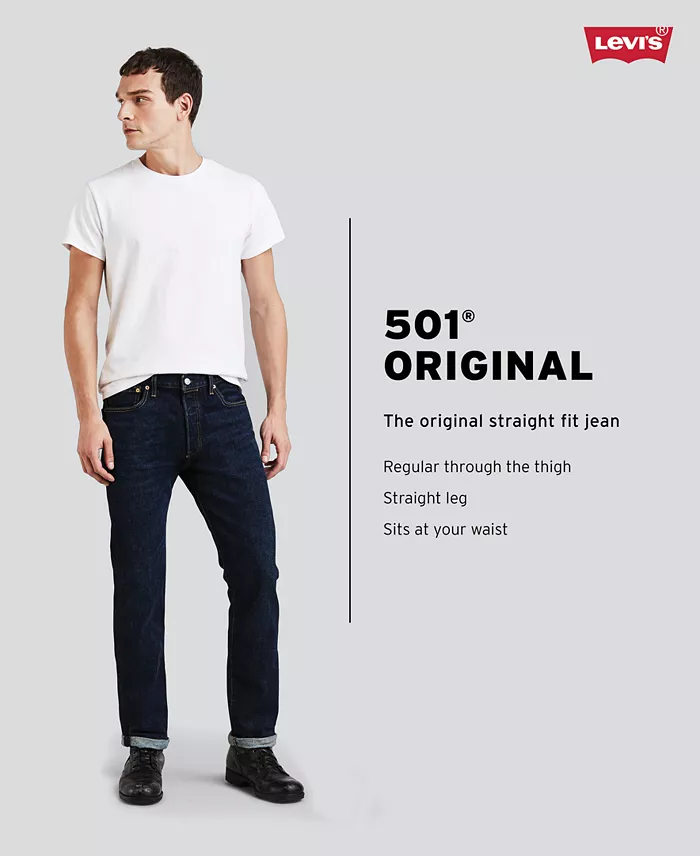 Alfani Levi's Men's 501® Original Fit Button Fly Stretch Jeans Men's Fashion & Accessories