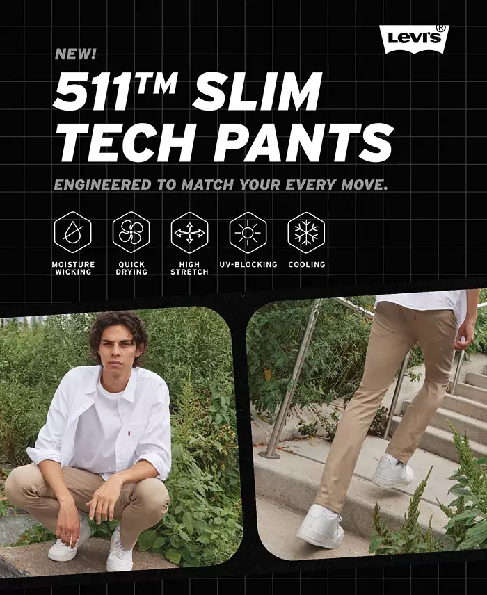 Alfani Levi's Men's 511 Slim-Fit Flex-Tech Pants Men's Fashion & Accessories