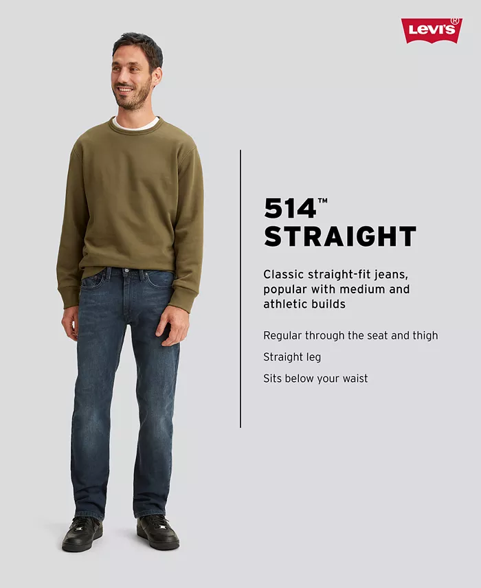 Alfani Levi's Men's 514™ Straight Fit Eco Performance Jeans Men's Fashion & Accessories