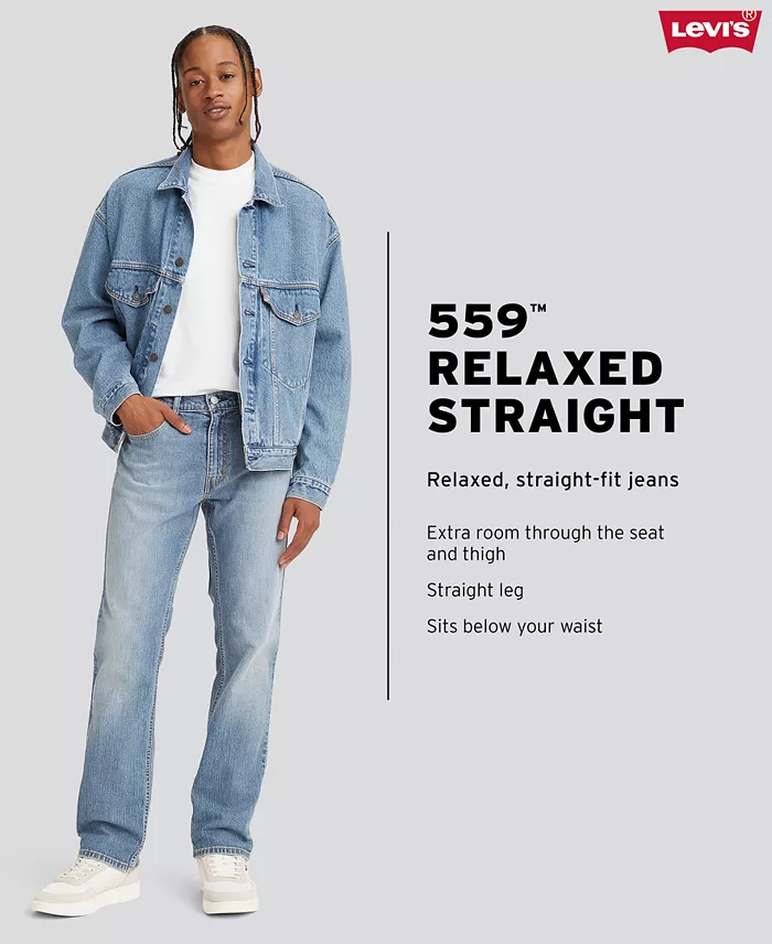 Alfani Levi's Men's 559™ Relaxed Straight Fit Eco Ease Jeans Men's Fashion & Accessories