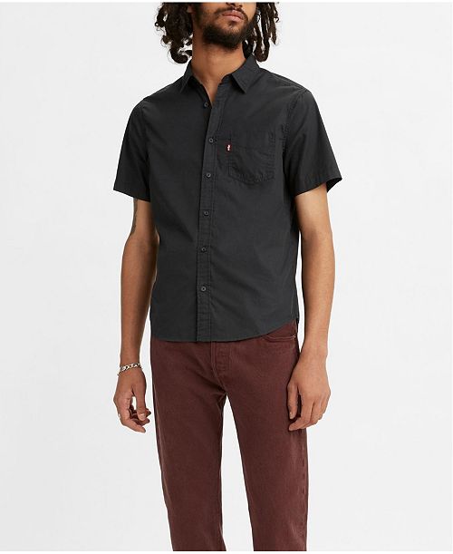 Levi's Men's Classic 1 Pocket Short Sleeve Regular Fit Shirt Men's Fashion & Accessories