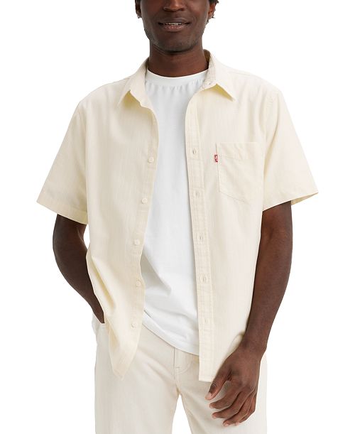 Levi's Men's Classic 1 Pocket Short Sleeve Regular Fit Shirt Men's Fashion & Accessories