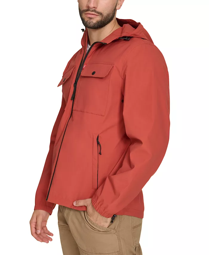Alfani Levi's Men's Hooded Rain Jacket Men's Fashion & Accessories