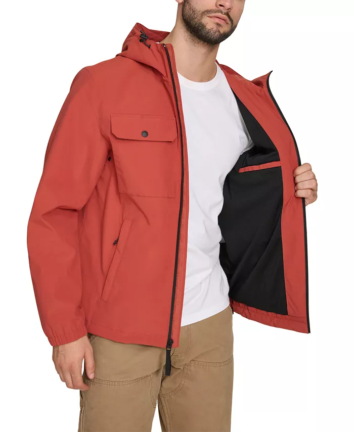 Alfani Levi's Men's Hooded Rain Jacket Men's Fashion & Accessories