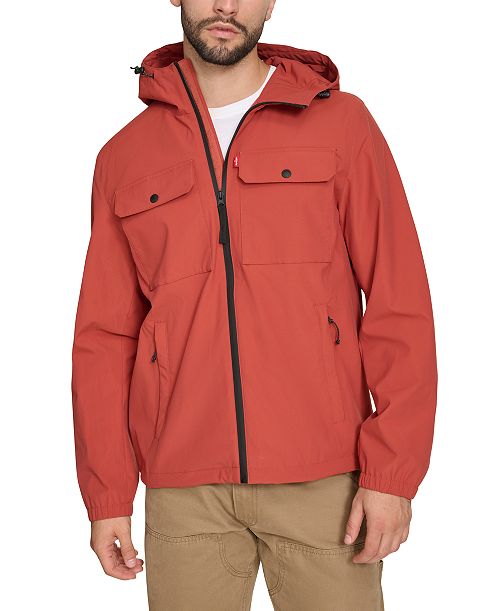 alfani Levi's Men's Hooded Rain Jacket Men's Fashion & Accessories