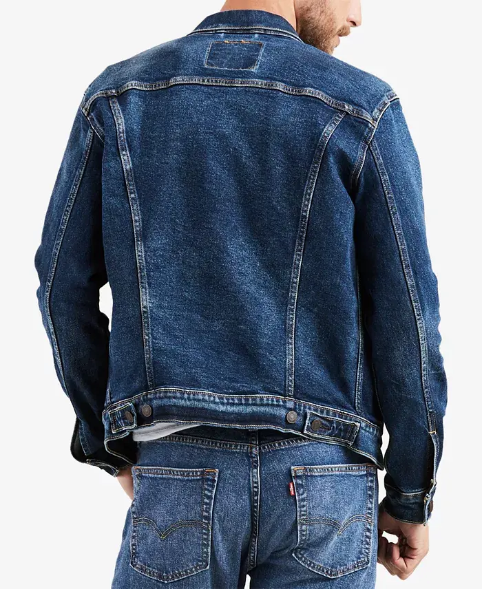 Alfani Levi's Men's Regular Fit Stretch Denim Trucker Jacket Men's Fashion & Accessories